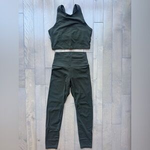 Quince Dark Green Jumpsuit